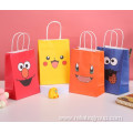 Tote fashion kraft paper bags with handles